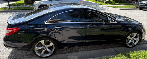 Blue 2014 Mercedes-Benz CLS-Class CLS 550