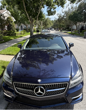 Blue 2014 Mercedes-Benz CLS-Class CLS 550