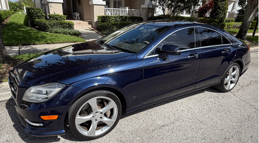 Blue 2014 Mercedes-Benz CLS-Class CLS 550