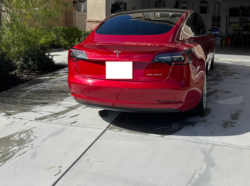 Red 2018 Tesla Model 3 Long Range