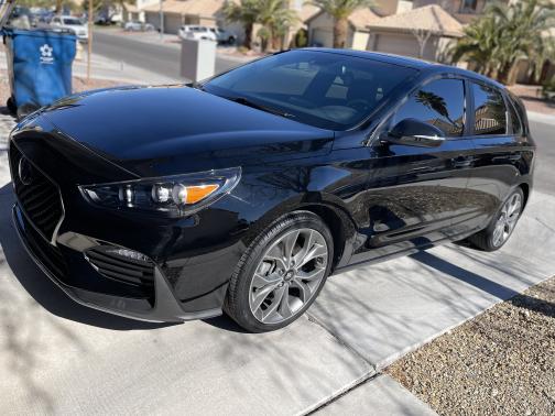 Black 2019 Hyundai Elantra GT N Line