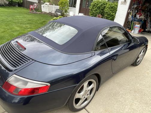 Blue 2000 Porsche 911 911 Carrera 4 Cabriolet