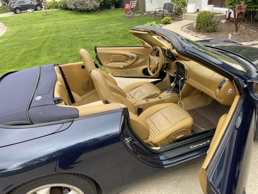 Blue 2000 Porsche 911 911 Carrera 4 Cabriolet