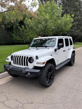 White 2021 Jeep Wrangler Unlimited 4xe Sahara