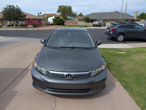 Gray 2012 Honda Civic LX