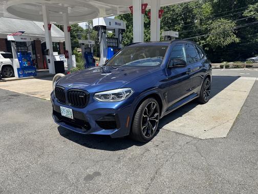 Blue 2020 BMW X3 M Competition
