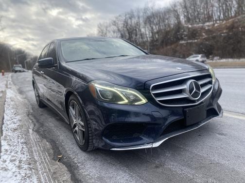 Blue 2014 Mercedes-Benz E-Class E 550 4MATIC