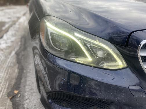 Blue 2014 Mercedes-Benz E-Class E 550 4MATIC