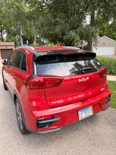 Red 2022 Kia Niro EV EX Premium