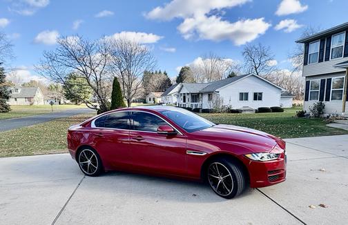 Red 2017 Jaguar XE 35t Prestige