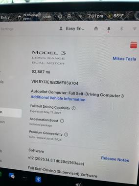 2021 Tesla Model 3 Long Range