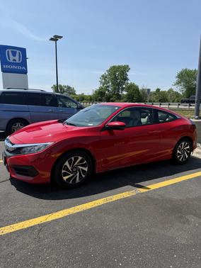 Red 2018 Honda Civic LX