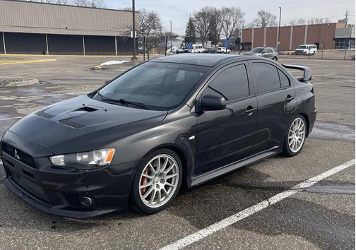 Black 2010 Mitsubishi Lancer Evolution GSR