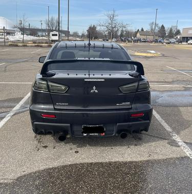 Black 2010 Mitsubishi Lancer Evolution GSR