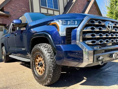 Blue 2022 Toyota Tundra Platinum