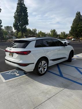 White 2025 Audi Q6 e-tron Premium Plus RWD