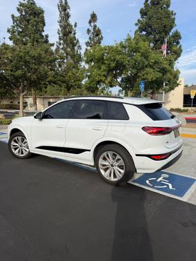 White 2025 Audi Q6 e-tron Premium Plus RWD