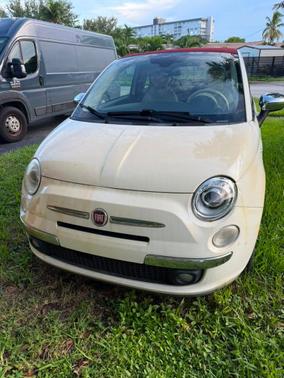 White 2012 FIAT 500C Lounge