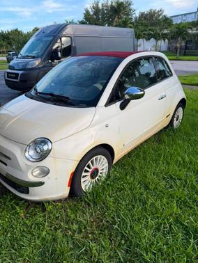 White 2012 FIAT 500C Lounge
