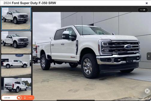 White 2024 Ford F-350 King Ranch