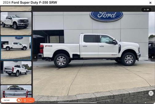 White 2024 Ford F-350 King Ranch