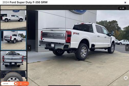 White 2024 Ford F-350 King Ranch