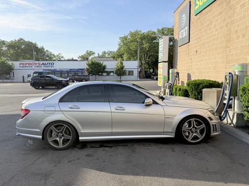 Silver 2010 Mercedes-Benz C-Class C 63 AMG