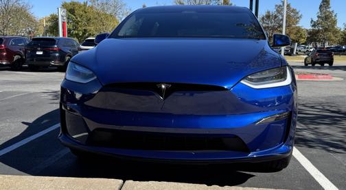 Blue 2022 Tesla Model X Plaid