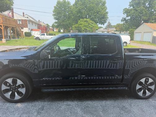 Blue 2023 Ford F-150 Lightning Platinum