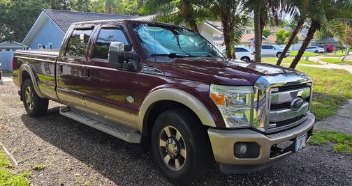 Red 2012 Ford F-350 King Ranch