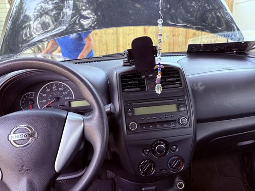 Black 2017 Nissan Versa 1.6 S+