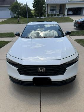 White 2023 Honda Accord Hybrid Sport