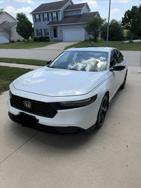 White 2023 Honda Accord Hybrid Sport