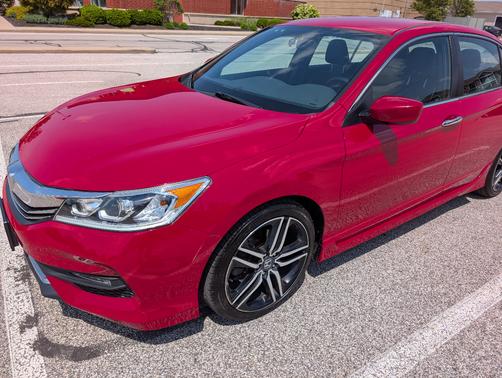 Red 2016 Honda Accord Sport