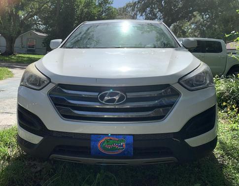 White 2015 Hyundai Santa Fe Sport 2.4L