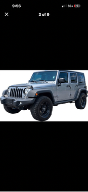 Gray 2017 Jeep Wrangler Unlimited Sahara