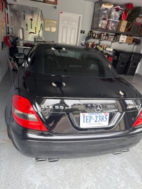 Black 2005 Mercedes-Benz SLK-Class SLK55 AMG Roadster