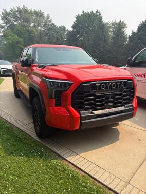 Orange 2023 Toyota Tundra Hybrid TRD Pro