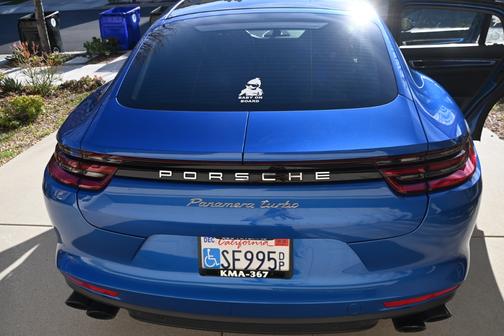 Blue 2017 Porsche Panamera Panamera Turbo