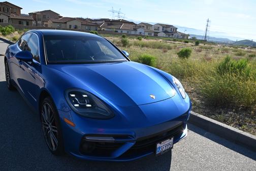 Blue 2017 Porsche Panamera Panamera Turbo