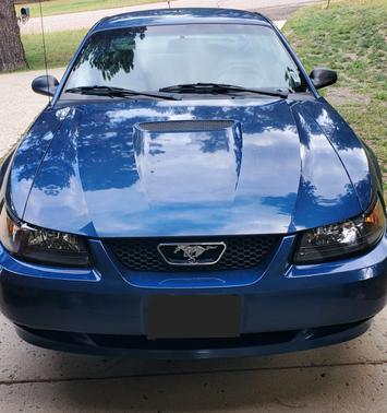 Blue 2000 Ford Mustang GT