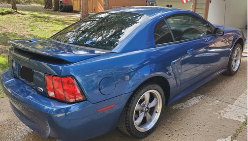 Blue 2000 Ford Mustang GT