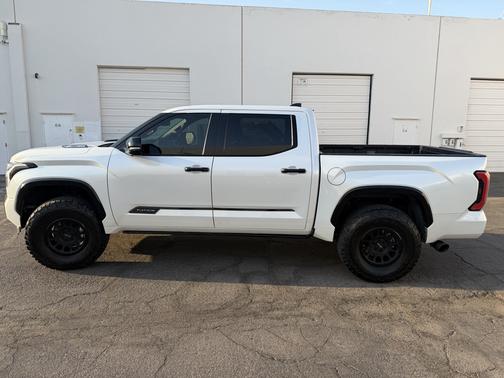 White 2023 Toyota Tundra Hybrid Platinum
