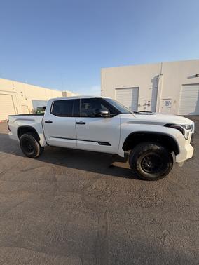 White 2023 Toyota Tundra Hybrid Platinum