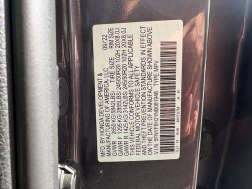 2022 Honda Pilot Special Edition