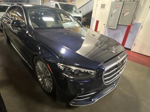 Blue 2022 Mercedes-Benz S-Class S 580 4MATIC