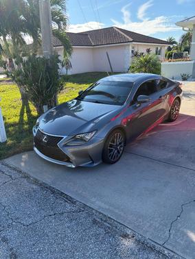 Gray 2015 Lexus RC 350 Base
