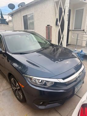 Blue 2017 Honda Civic EX-T