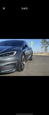 Gray 2022 Tesla Model S Plaid