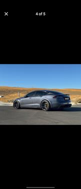 Gray 2022 Tesla Model S Plaid
